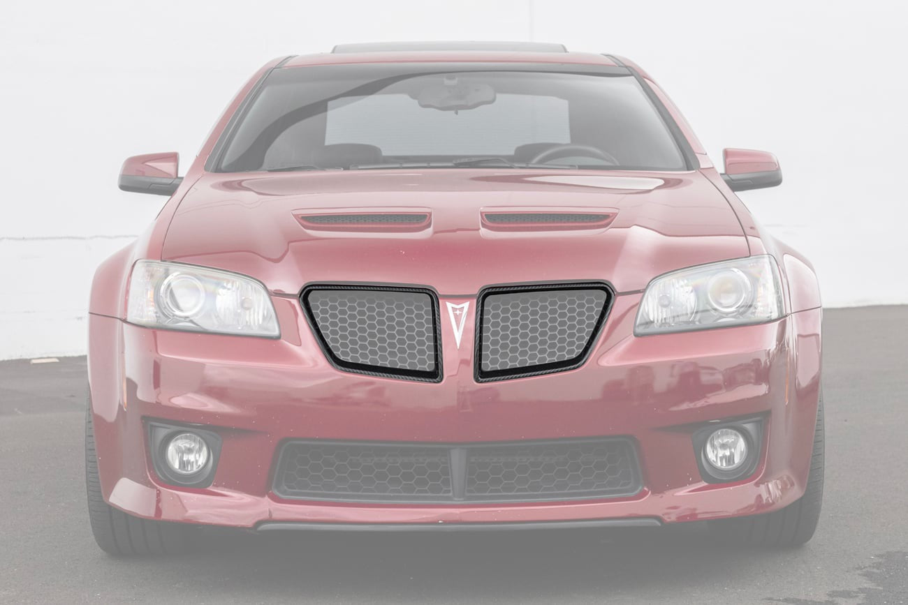 2008-09 PONTIAC G8 CARBON FIBER FRONT GRILLE TRIM SURROUNDING INSERT